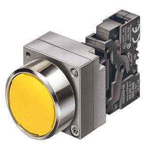 3SB3602-0AA11 - DRUCKTASTER, 22MM, RUND, METALL, SCHWARZ